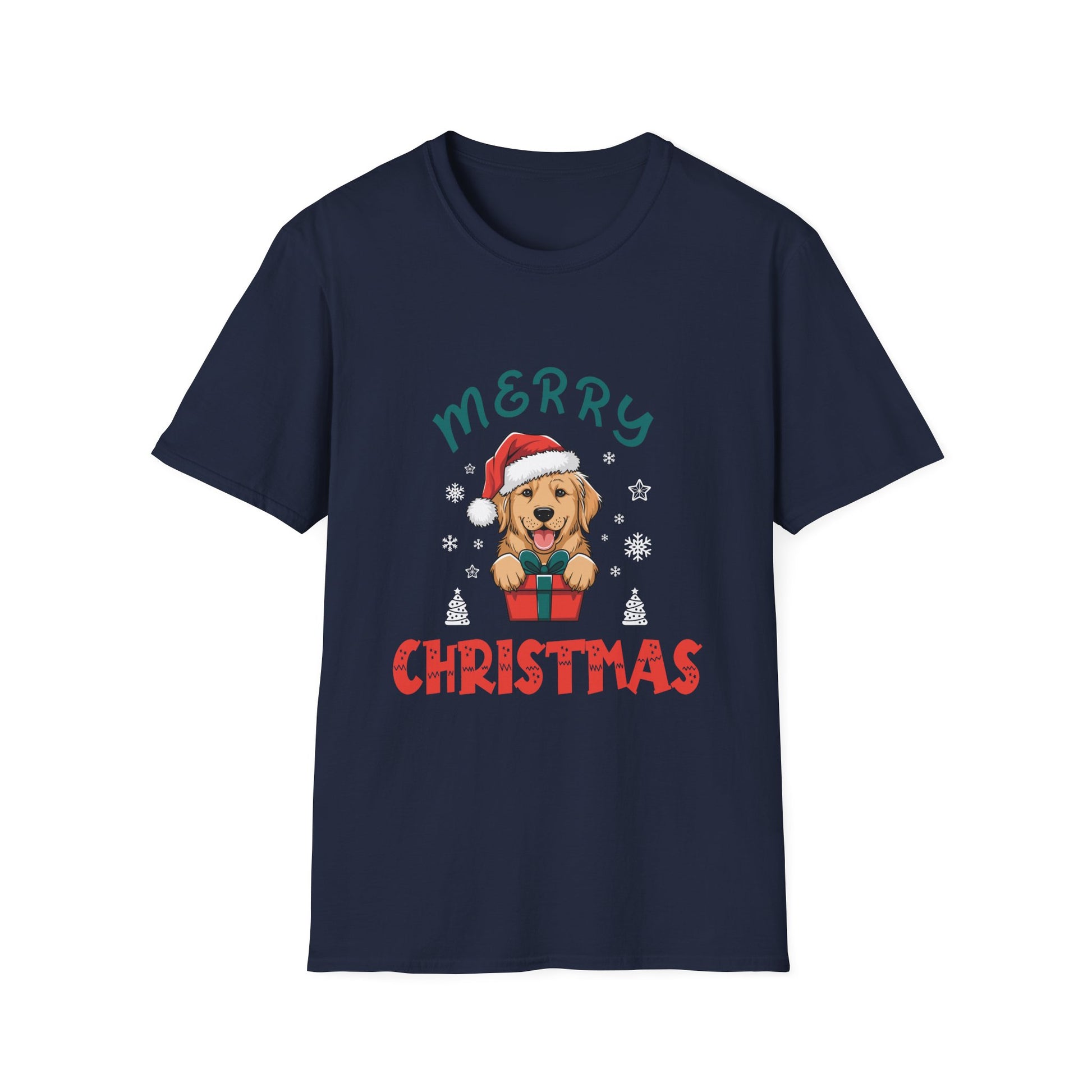 Merry Christmas Retriever Gold Ugly Christmas Unisex T-Shirt