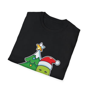 Christmas Avocado T-Shirt — Cute Santa Avocado with Tree & Gifts