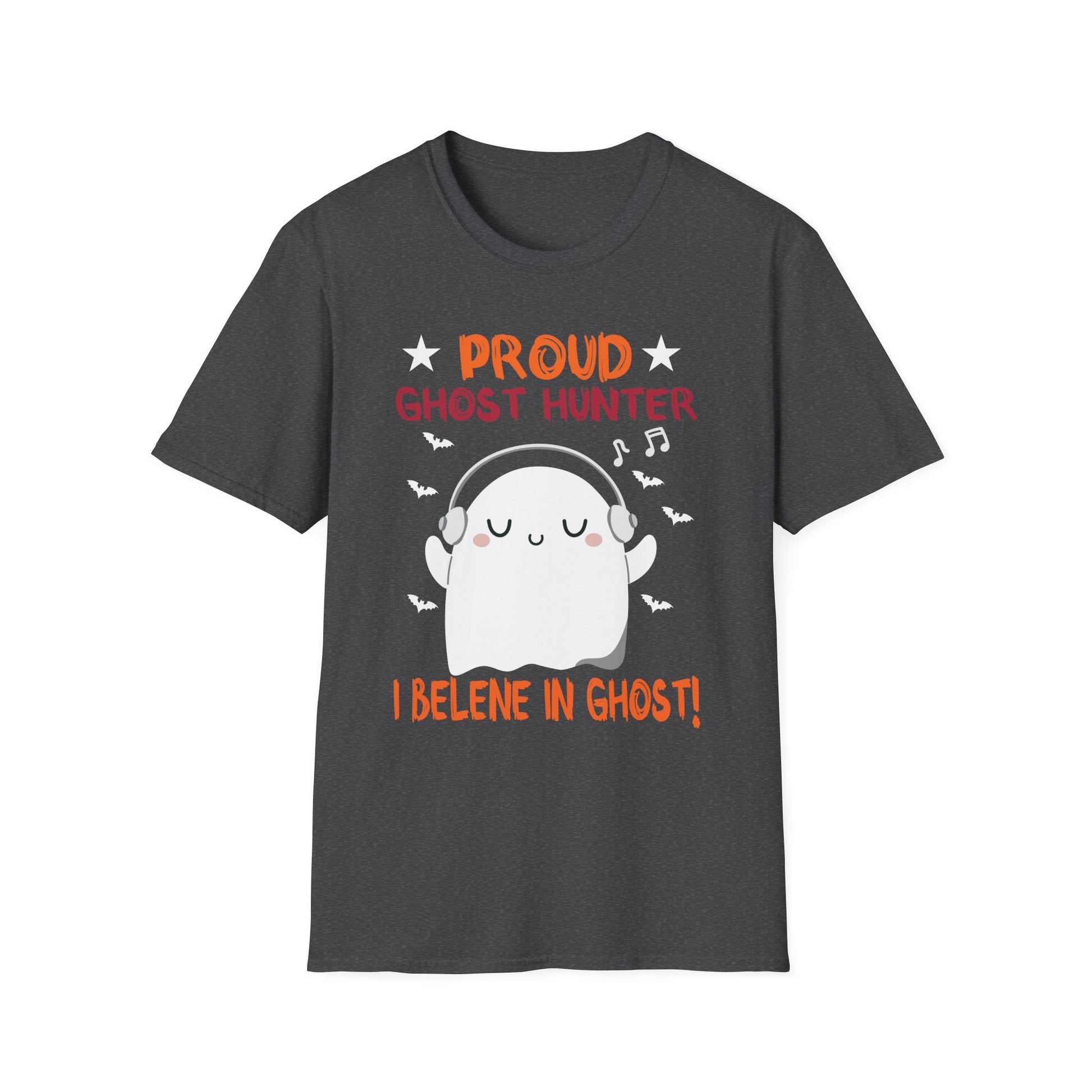 Proud Ghost Hunter T-Shirt – Cute 'I Believe in Ghosts' Halloween Tee