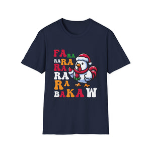 Christmas Chicken Caroling Ugly Christmas Knitted Cardigan Unisex T-Shirt