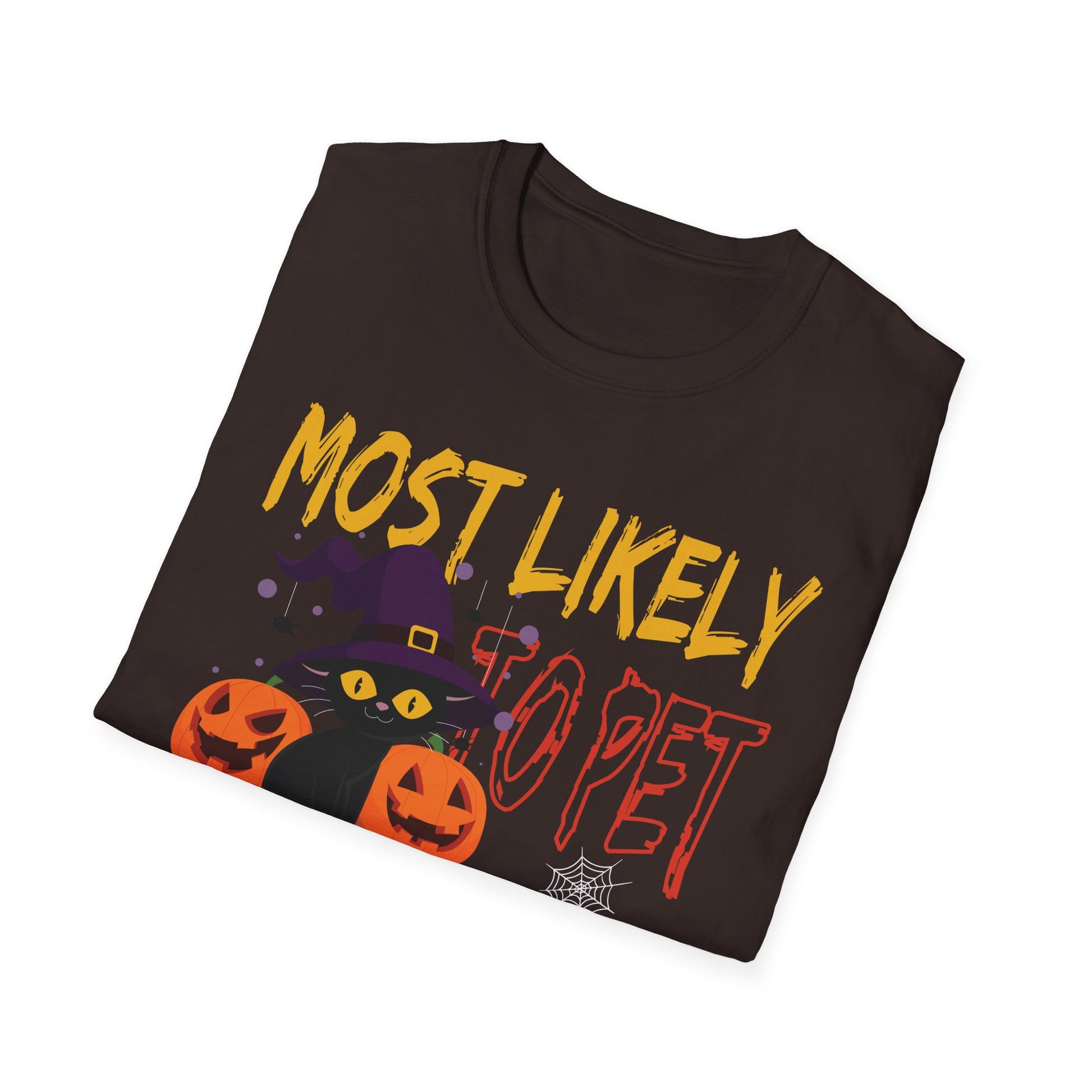 Halloween 'Most Likely to Pet All the Black Cats' T-Shirt