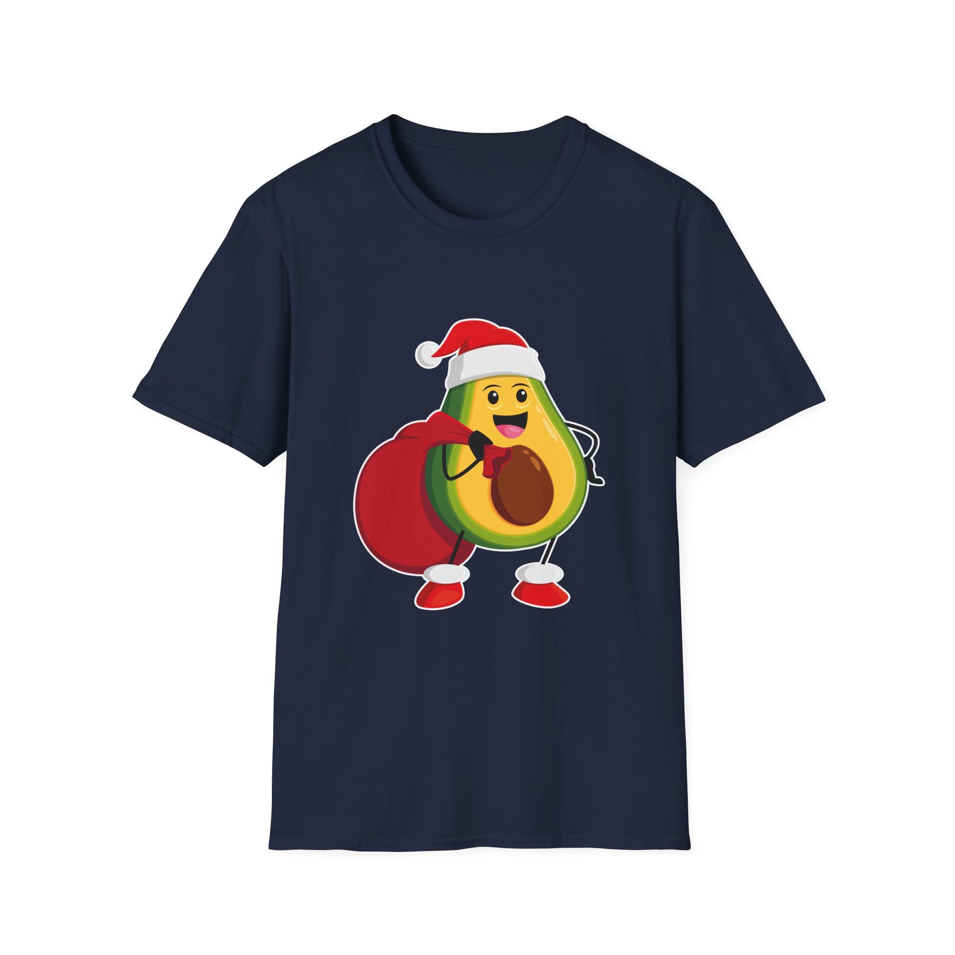 Christmas Avocado Santa Hat Christmas Avocado Unisex T-Shirt