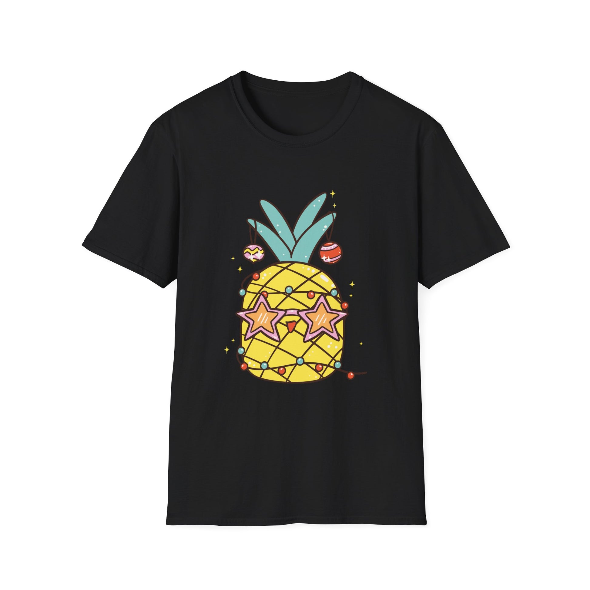 Pineapple Stars Graphic T-Shirt — Cute Tropical Fruit Tee