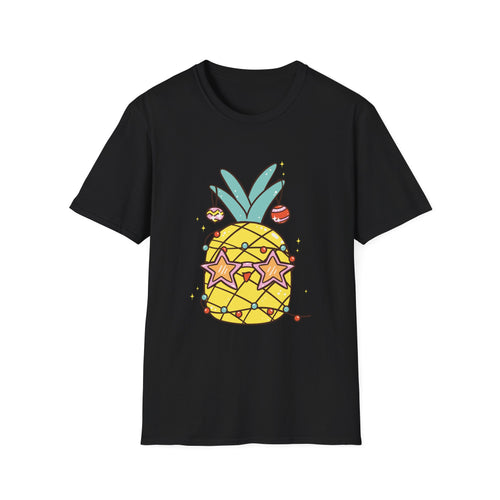 Pineapple Stars Graphic T-Shirt — Cute Tropical Fruit Tee