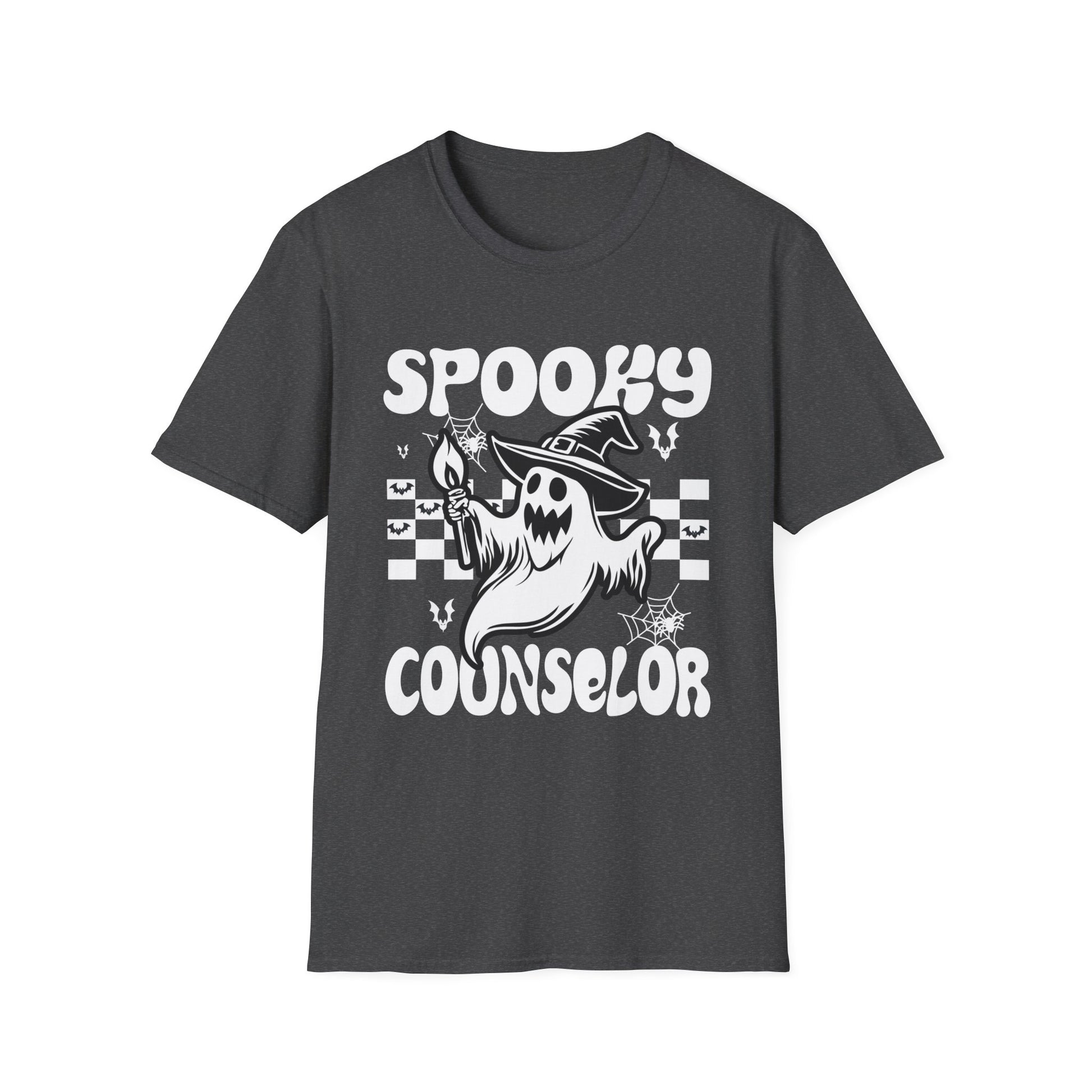 Spooky Counselor T‑Shirt — Halloween Ghost School Counselor Tee