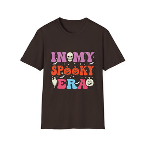 Halloween In My Spooky Era Halloween Ghost Groovy Halloween T-Shirt Unisex Softstyle T-Shirt