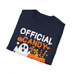 Official Candy Tester Halloween T-Shirt — Ghost & Jack-o'-Lantern Kids Tee