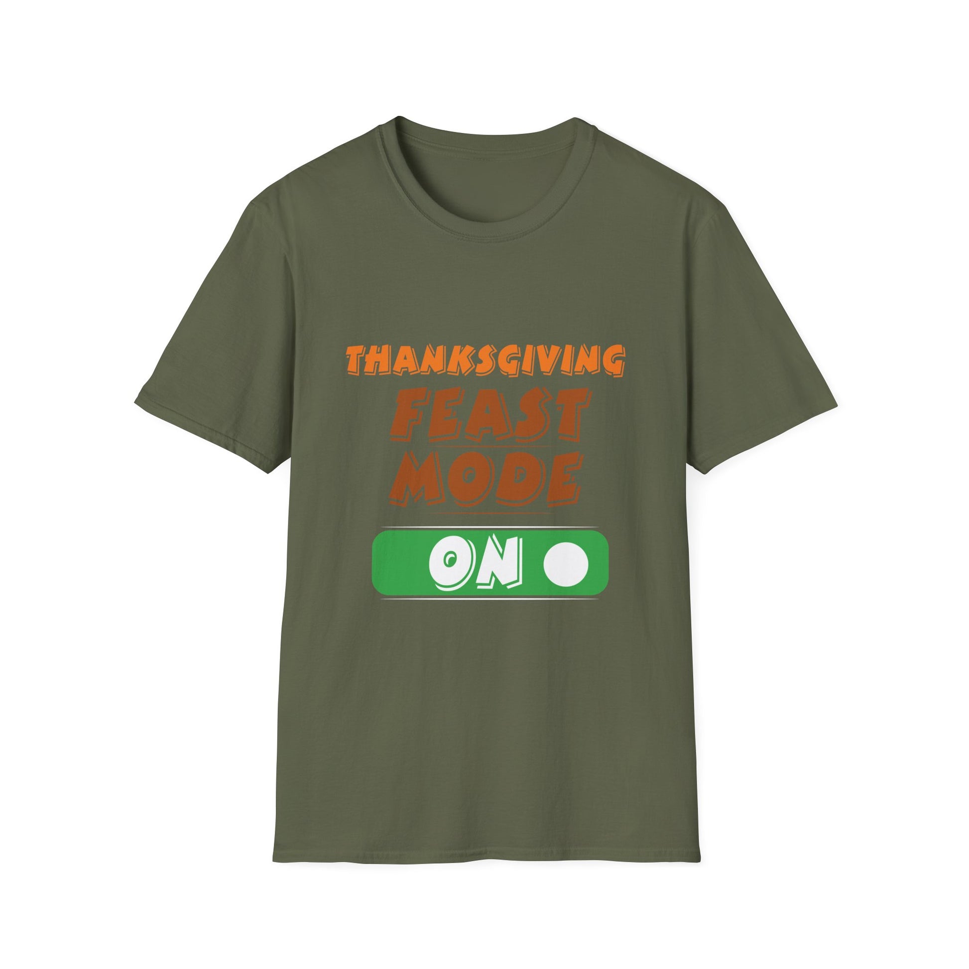 Thanksgiving Feast Mode T-Shirt — "Feast Mode On" Holiday Tee