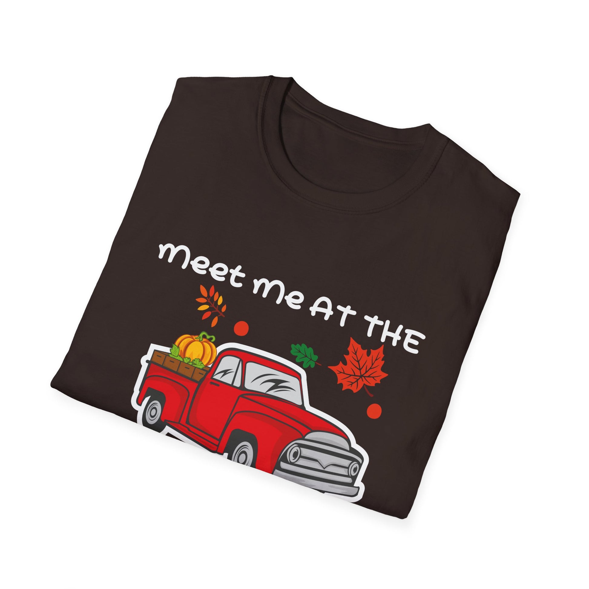 Meet Me at the Pumpkin Patch T-Shirt — Red Truck Fall Harvest Tee  Unisex T-Shirt