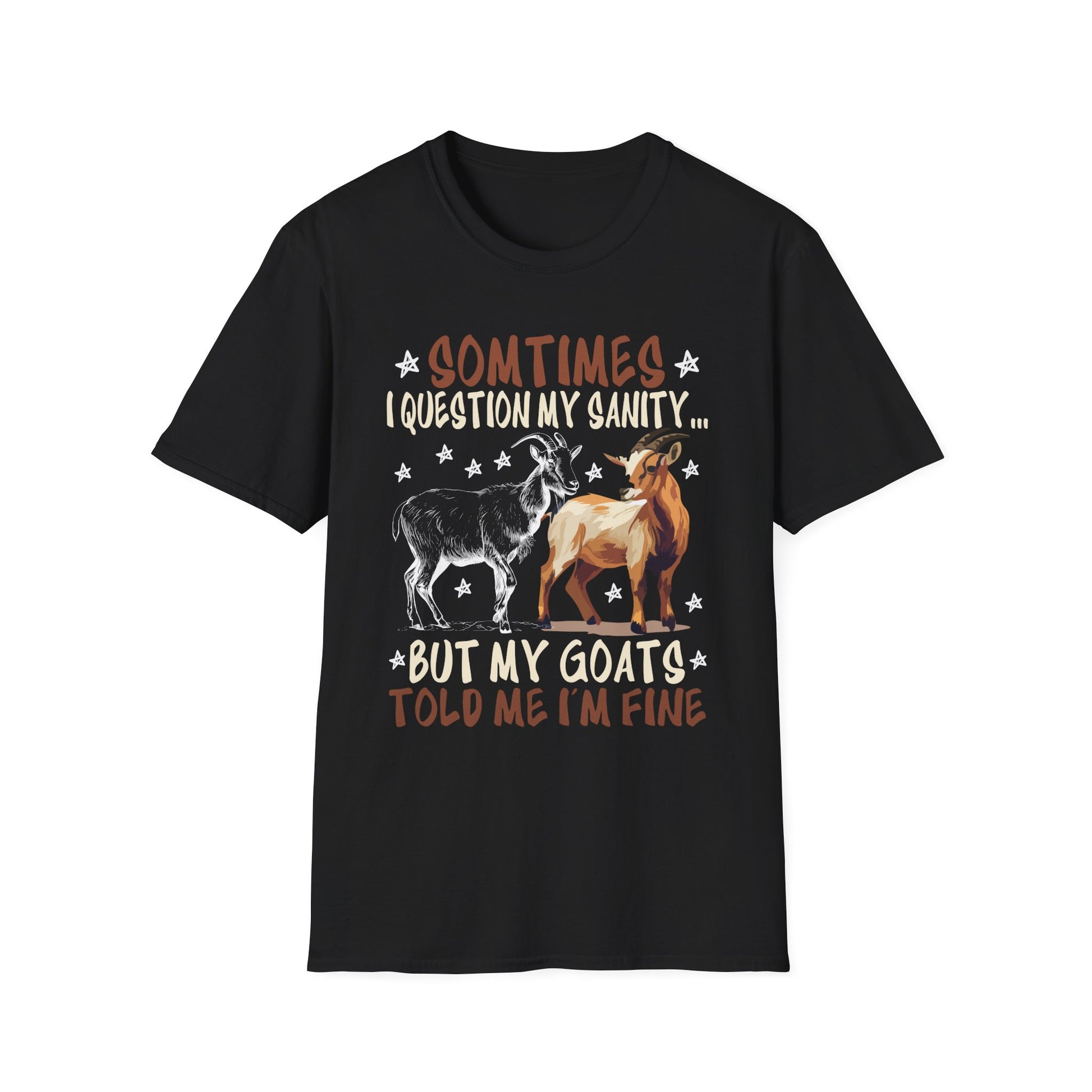 Funny Goat Design Tee for Men _ Women _ Goat Lovers Unisex T-Shirt