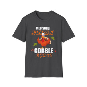 Med Surg Nurse Gobble Squad Thanksgiving T-Shirt