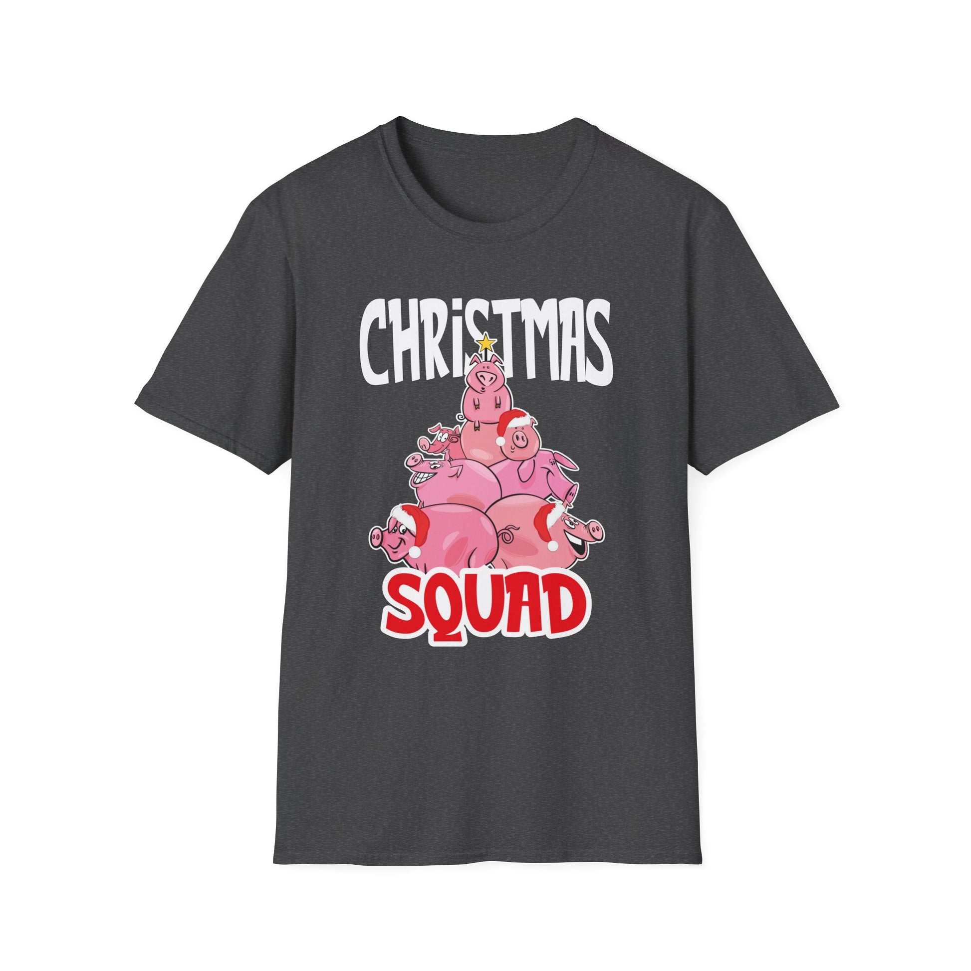 Christmas Squad T-Shirt — Cute Pig Holiday Tee