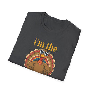 Family Matching Thanksgiving Outfits _ Gifts Sexy Turkey Thanksgiving T-Shirt_ Unisex-Adults_ Black_ Small_ Short Sleeve  Unisex T-Shirt