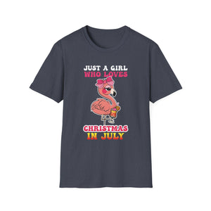 Christmas In July - Funny Summer Flamingo Christmas Unisex T-Shirt