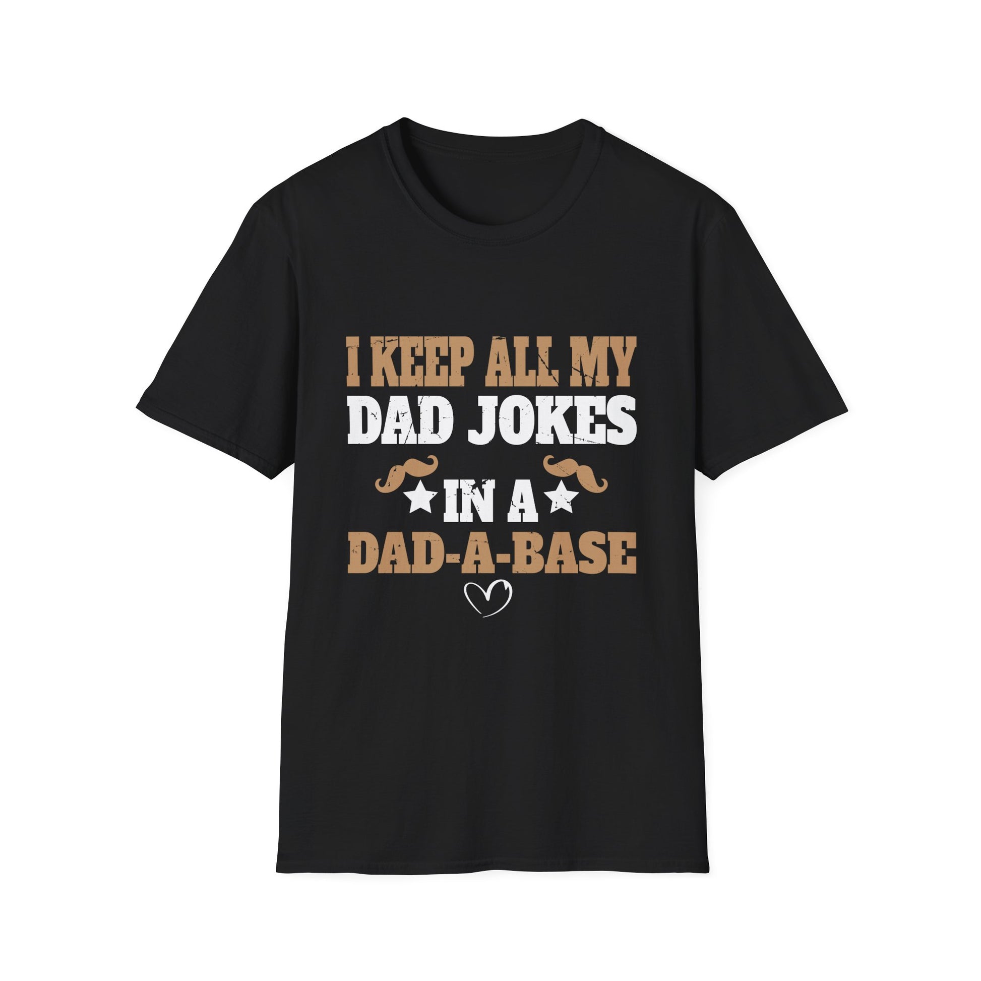 I Keep All My Dad Jokes In A Dad-A-Base Vintage Fathers Day Unisex T-Shirt