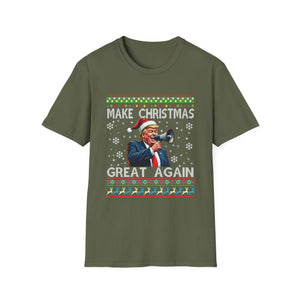 Make Christmas Great Again T-Shirt — Funny Political Santa Holiday Tee