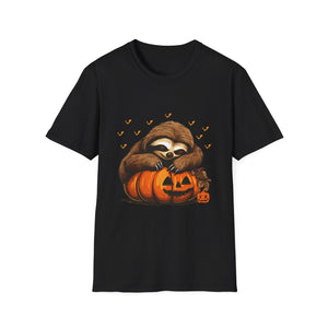 Sloth with Jack-o'-Lantern Halloween T-Shirt