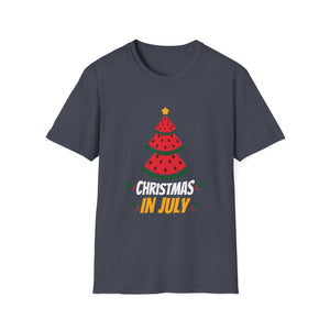 Christmas In July Watermelon Xmas Tree Summer Men Women Kids Unisex T-Shirt