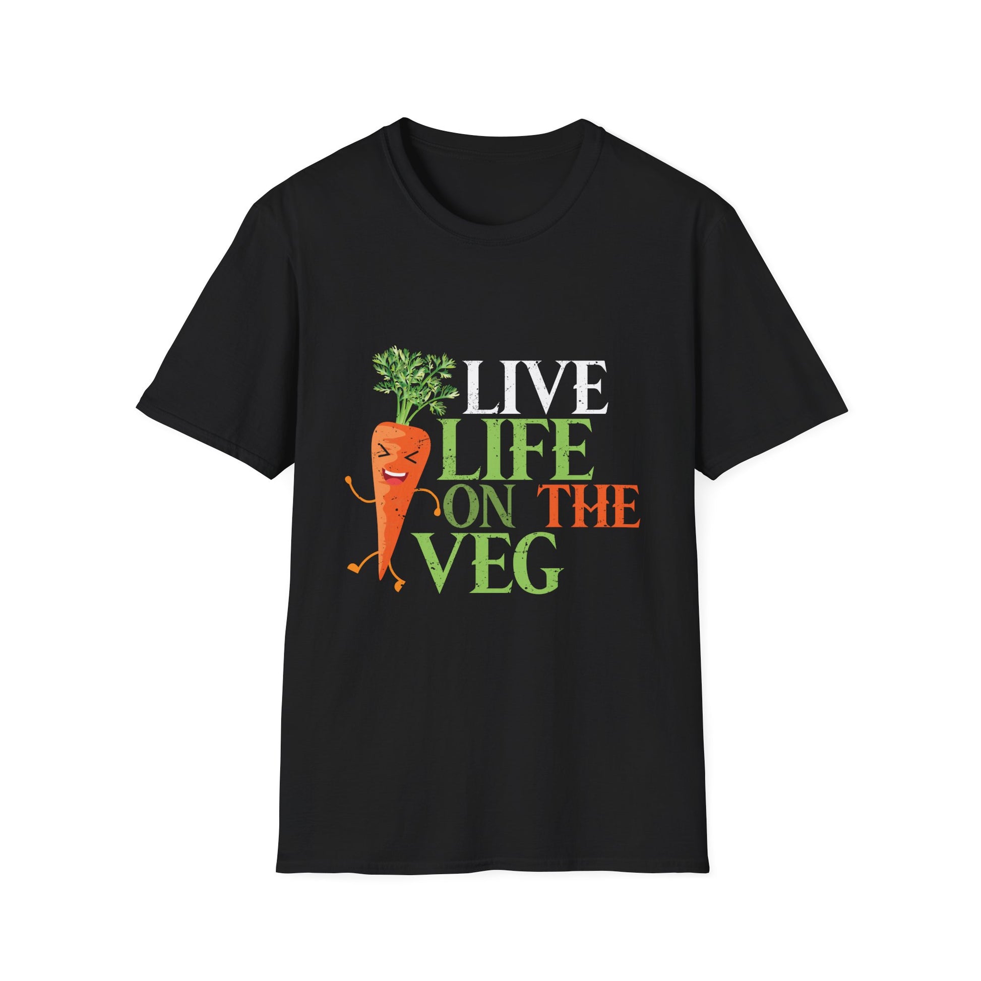 Funny plant based design_ carrot with funny Vegan Slogan Unisex T-Shirt