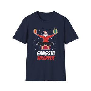 Funny Christmas Pajama Gangsta Wrapper Christmas Unisex Softstyle T-Shirt