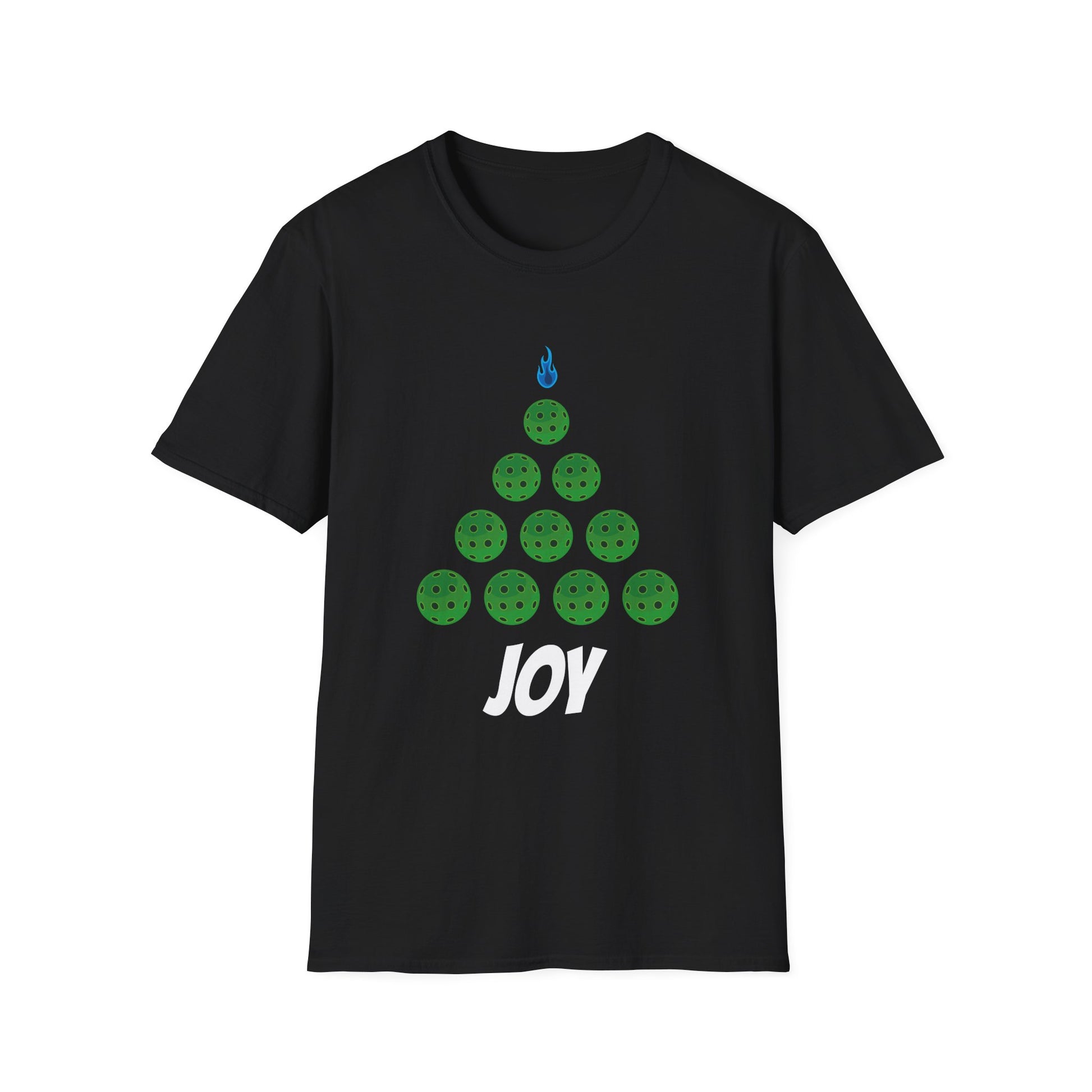 Joy Bowling Holiday T-Shirt — Bowling Ball Christmas Tree Tee