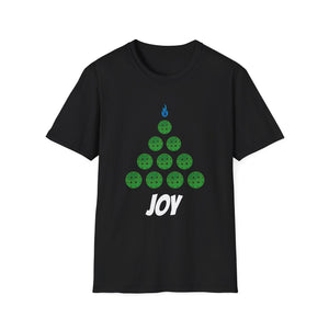 Joy Bowling Holiday T-Shirt — Bowling Ball Christmas Tree Tee