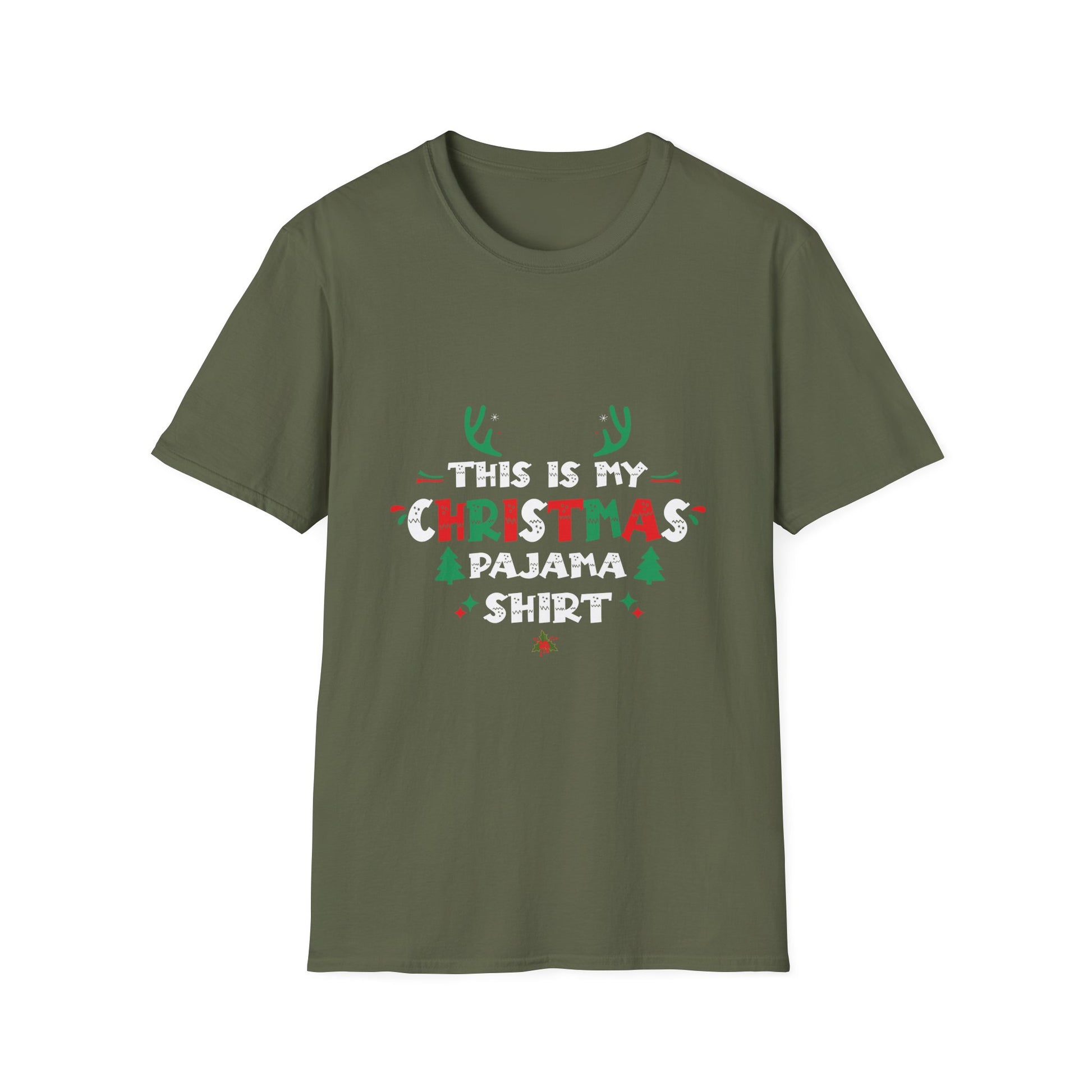 Christmas Pajama Shirt Tee — "This Is My Christmas Pajama Shirt" Holiday T-Shirt