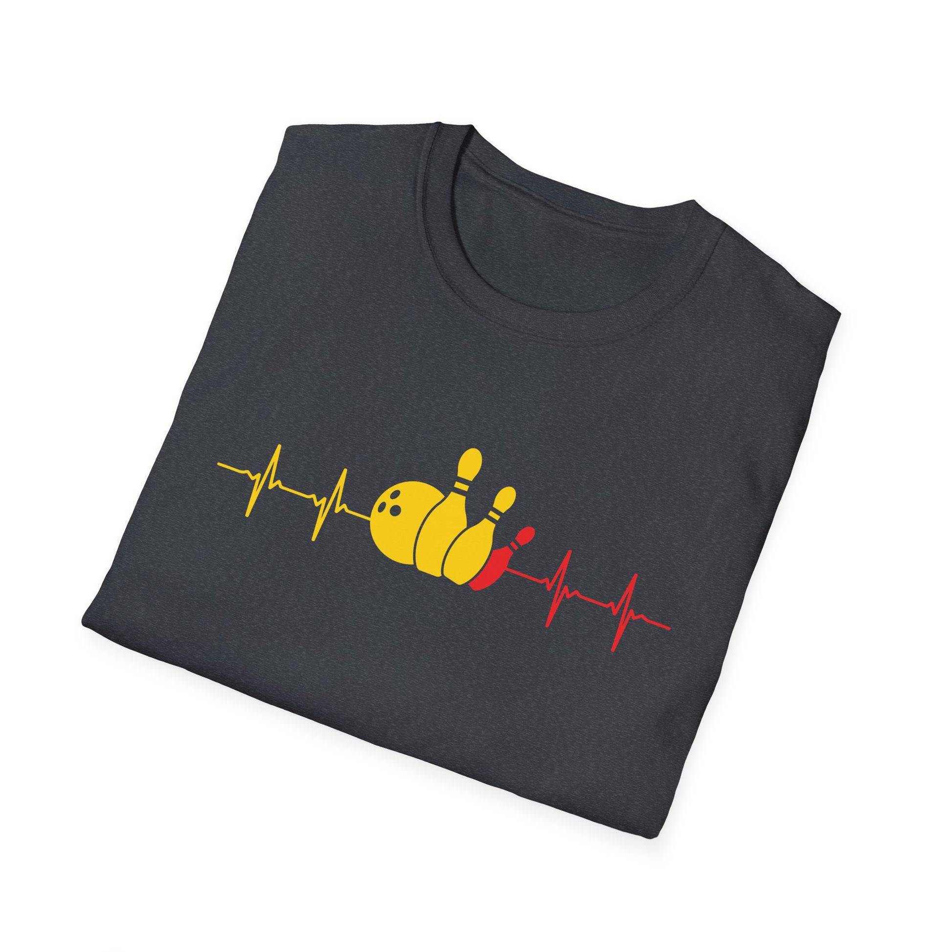 Heartbeat Bowling ECG Pulse Bowling Ball Bowler  Unisex T-Shirt