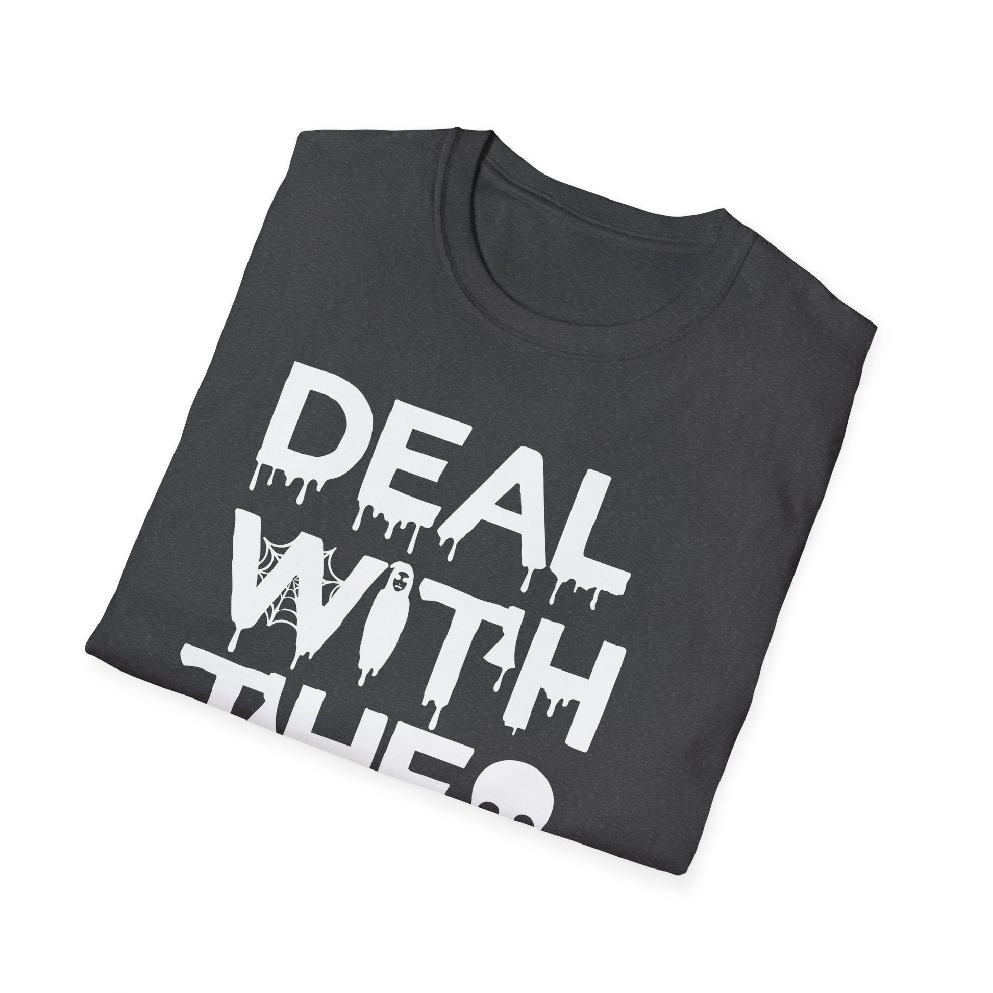 T-Shirt — “Deal With The Devil” Halloween Graphic Tee