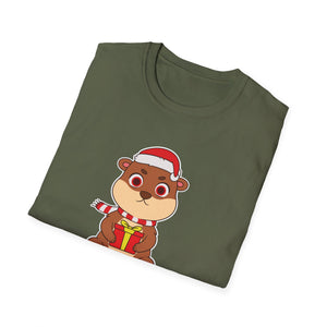 Beaver Christmas Cutie Beaver Christmas T-Shirt Unisex T-Shirt