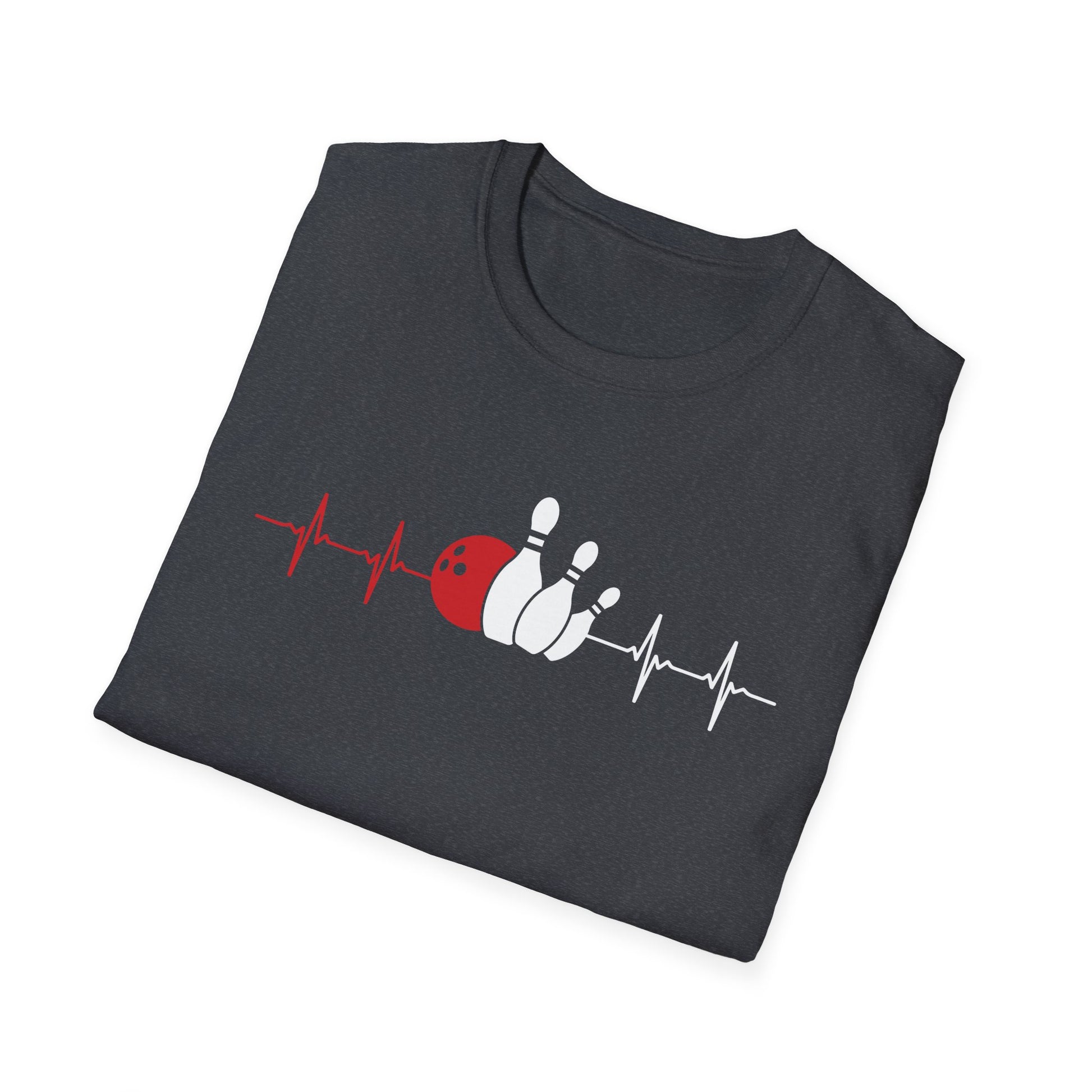 Heartbeat Bowling ECG Pulse Bowling Ball Bowler Unisex T-Shirt