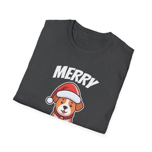 Merry Woofmas T-Shirt — Cute Santa Dog Christmas Tee