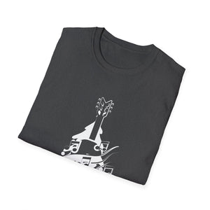 Christmas Guitar Tree Funny Guitarist Christmas Unisex T-Shirt
