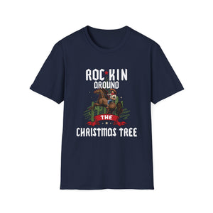 Rocking Around The Christmas Tree Cowboy Christmas Western Unisex T-Shirt