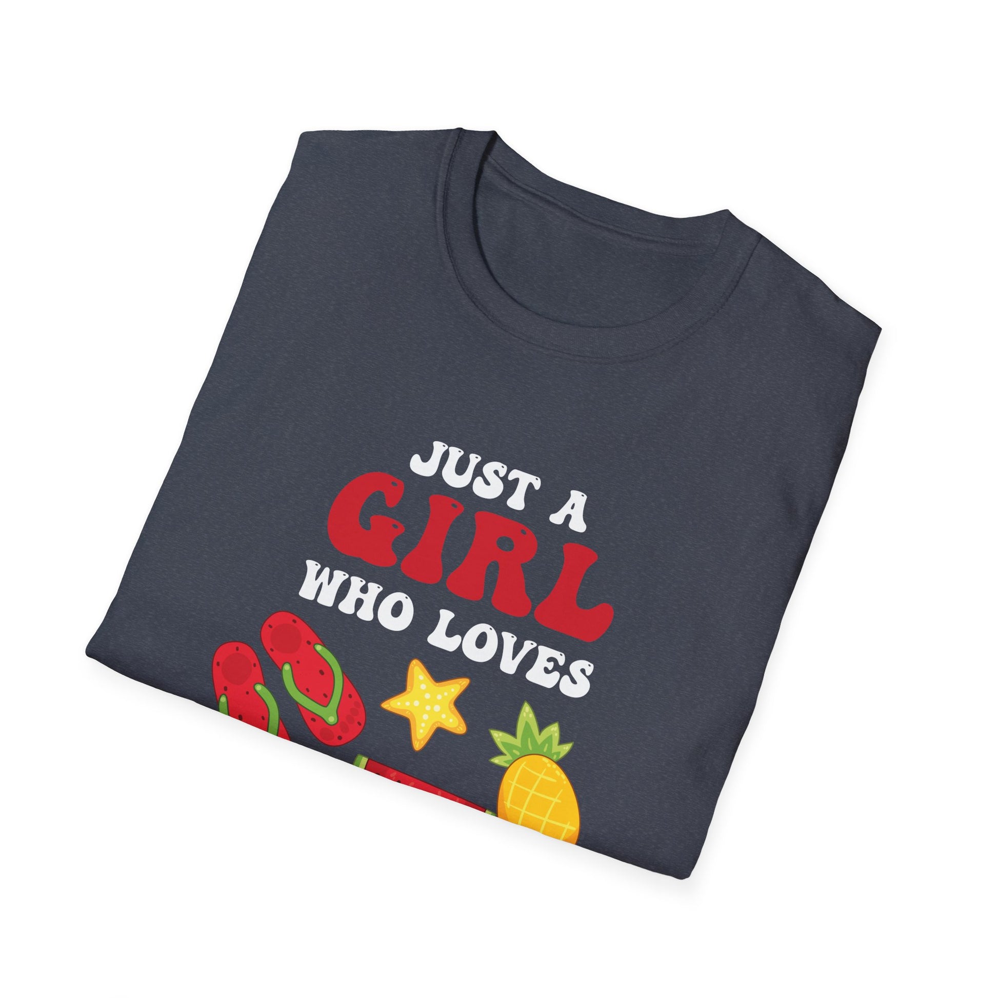 Christmas In July Shirt Girls Funny Summer Beach Vacation Unisex T-Shirt