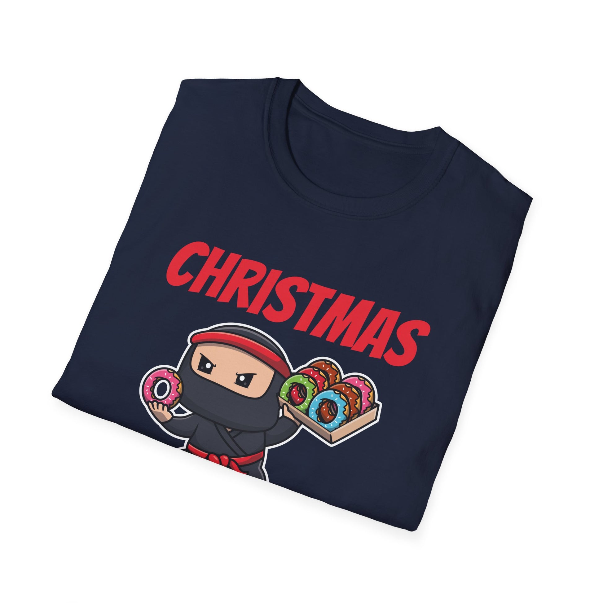 Christmas Ninjabread Man T-Shirt — Cute Ninja Gingerbread Holiday Tee