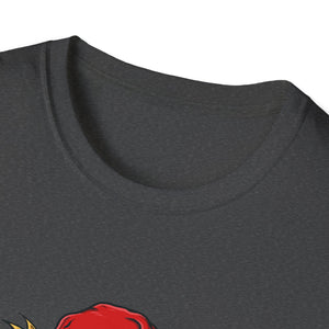 Skull Santa T-Shirt — 'Merry Christmas' Gothic Holiday Tee