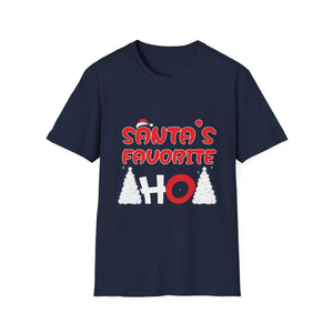 Santas Favorite Funny Naughty Adult Christmas Xmas Women T-Shirt-productor-mockup