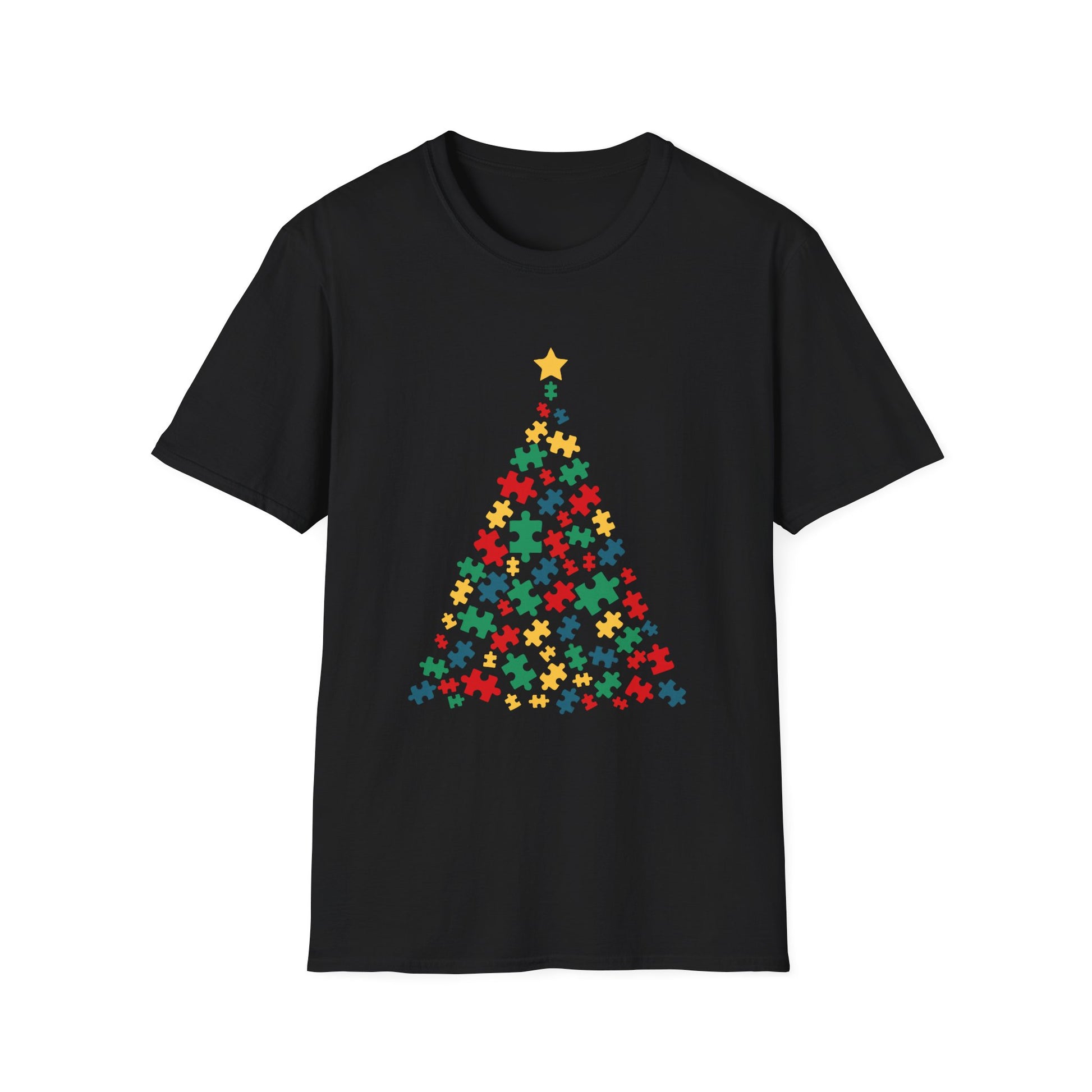 Autism Christmas Tree Autism Christmas Unisex T-Shirt