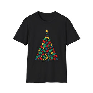Autism Christmas Tree Autism Christmas Unisex T-Shirt