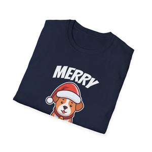 Merry Woofmas T-Shirt — Cute Santa Dog Christmas Tee