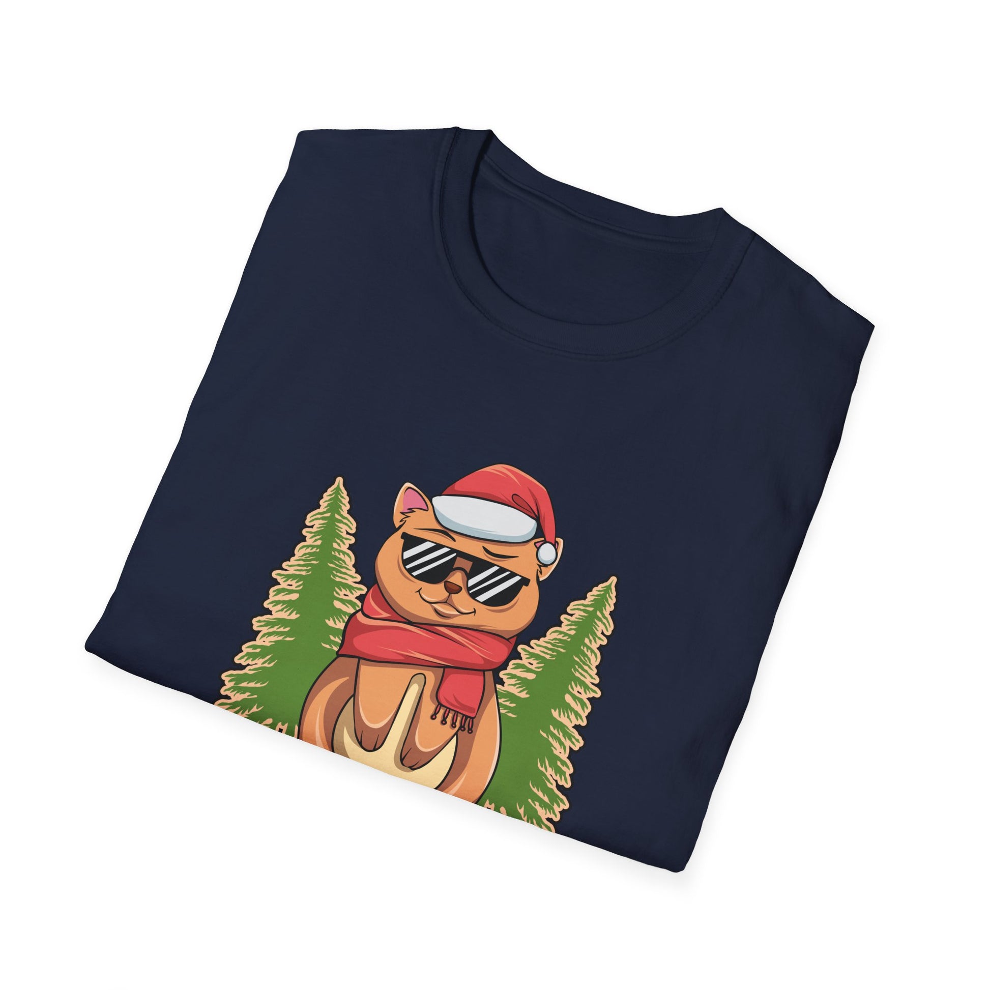 Cats For Everybody Christmas Cat Funny Xmas Women Santa Unisex T-Shirt