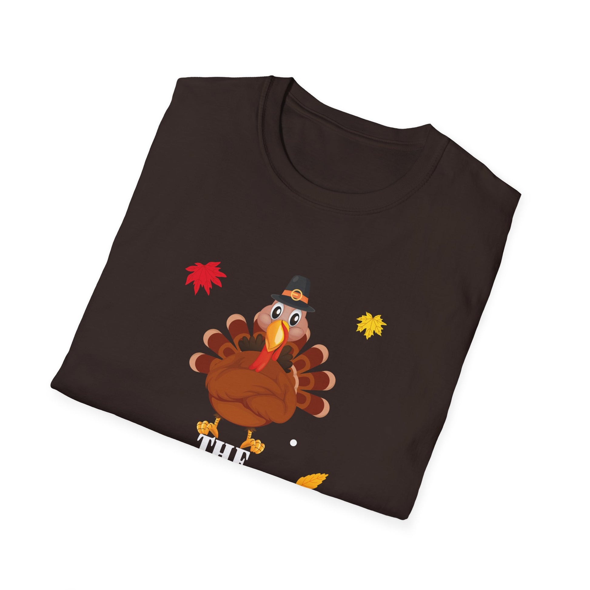 Papa Turkey T-Shirt — Thanksgiving Dad Tee with Cute Pilgrim Turkey Design