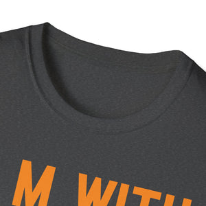 I'm With The Witch T-Shirt — Funny Halloween Couple Arrow Tee