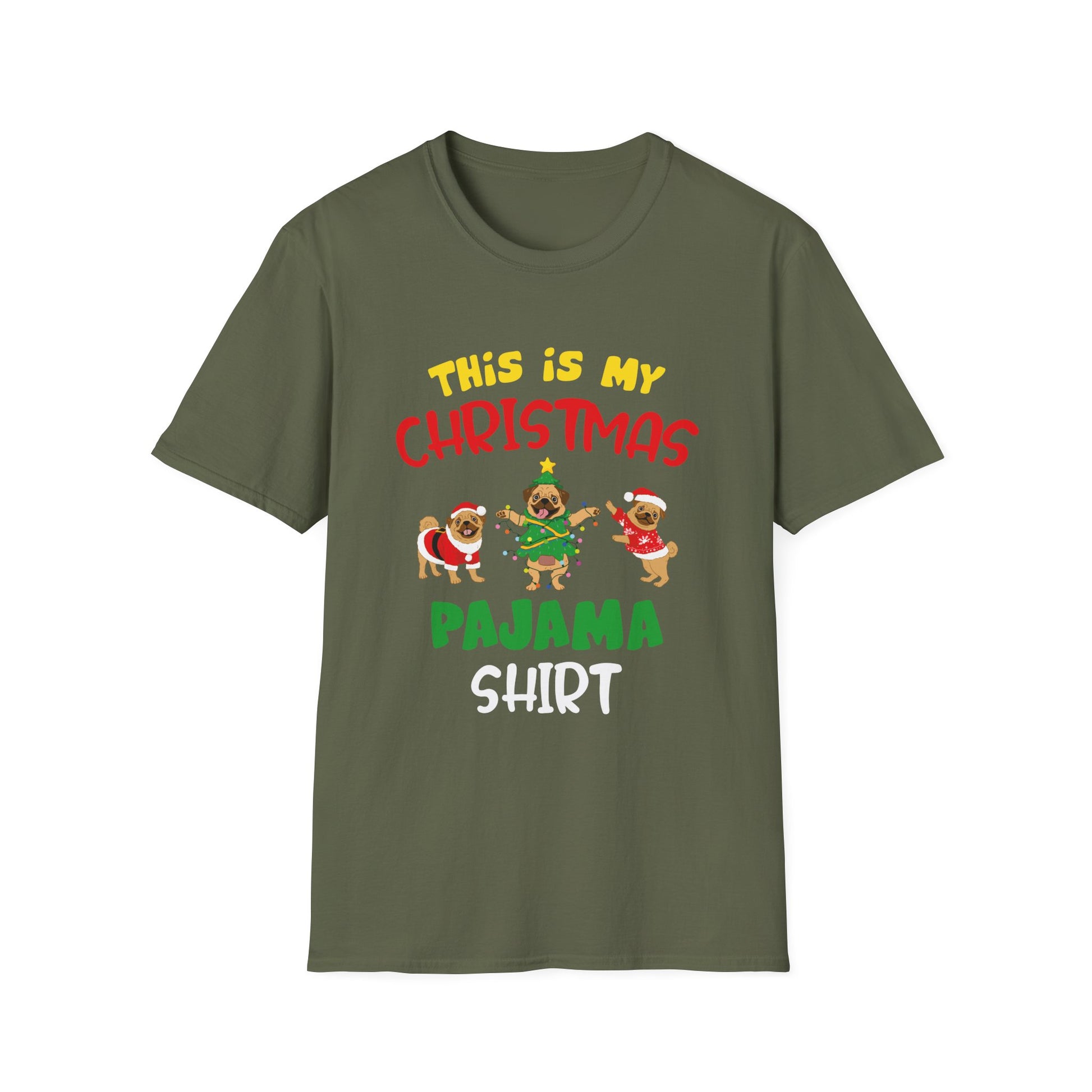 Christmas Pajama Shirt T-Shirt – “This Is My Christmas Pajama Shirt” Holiday Tee