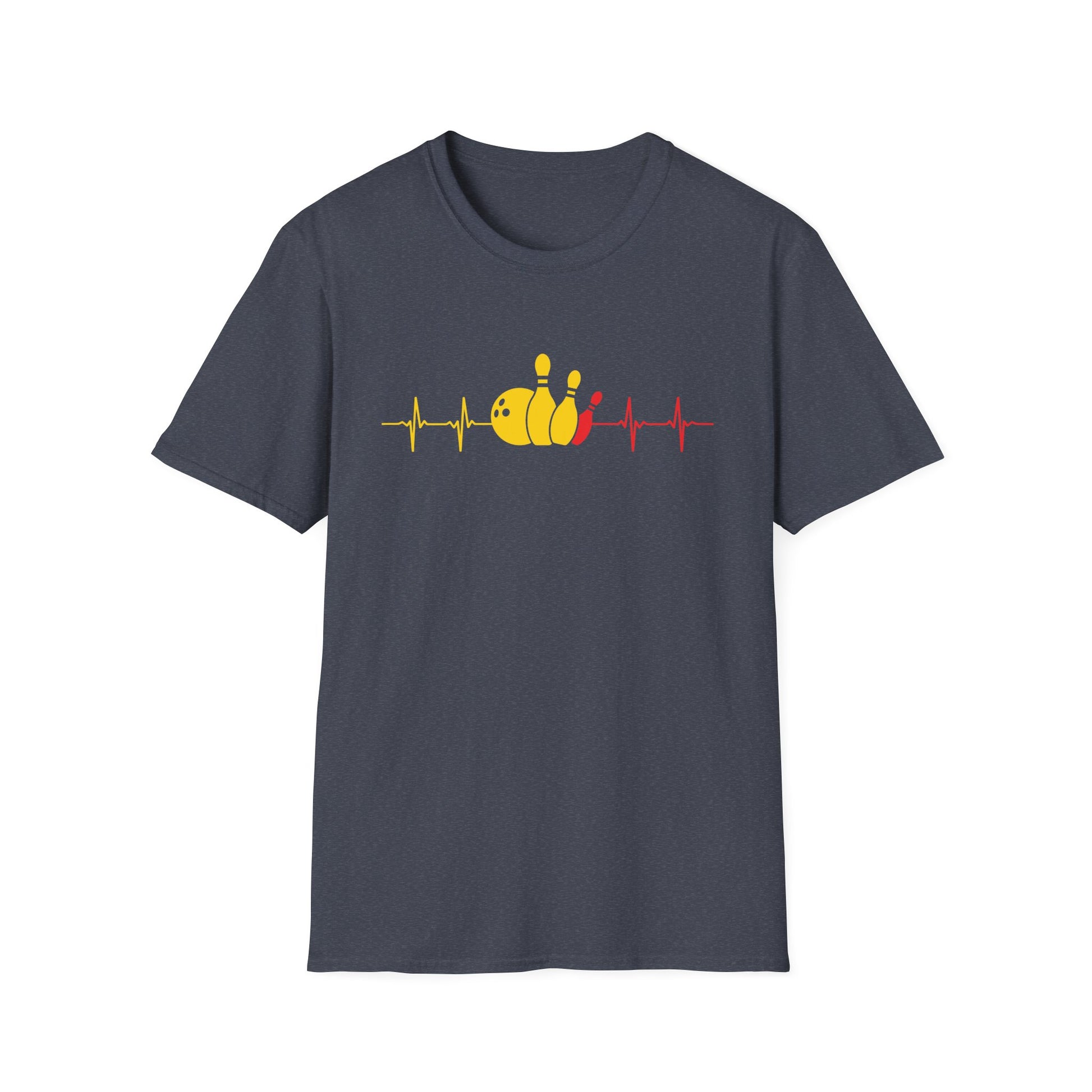 Heartbeat Bowling ECG Pulse Bowling Ball Bowler  Unisex T-Shirt