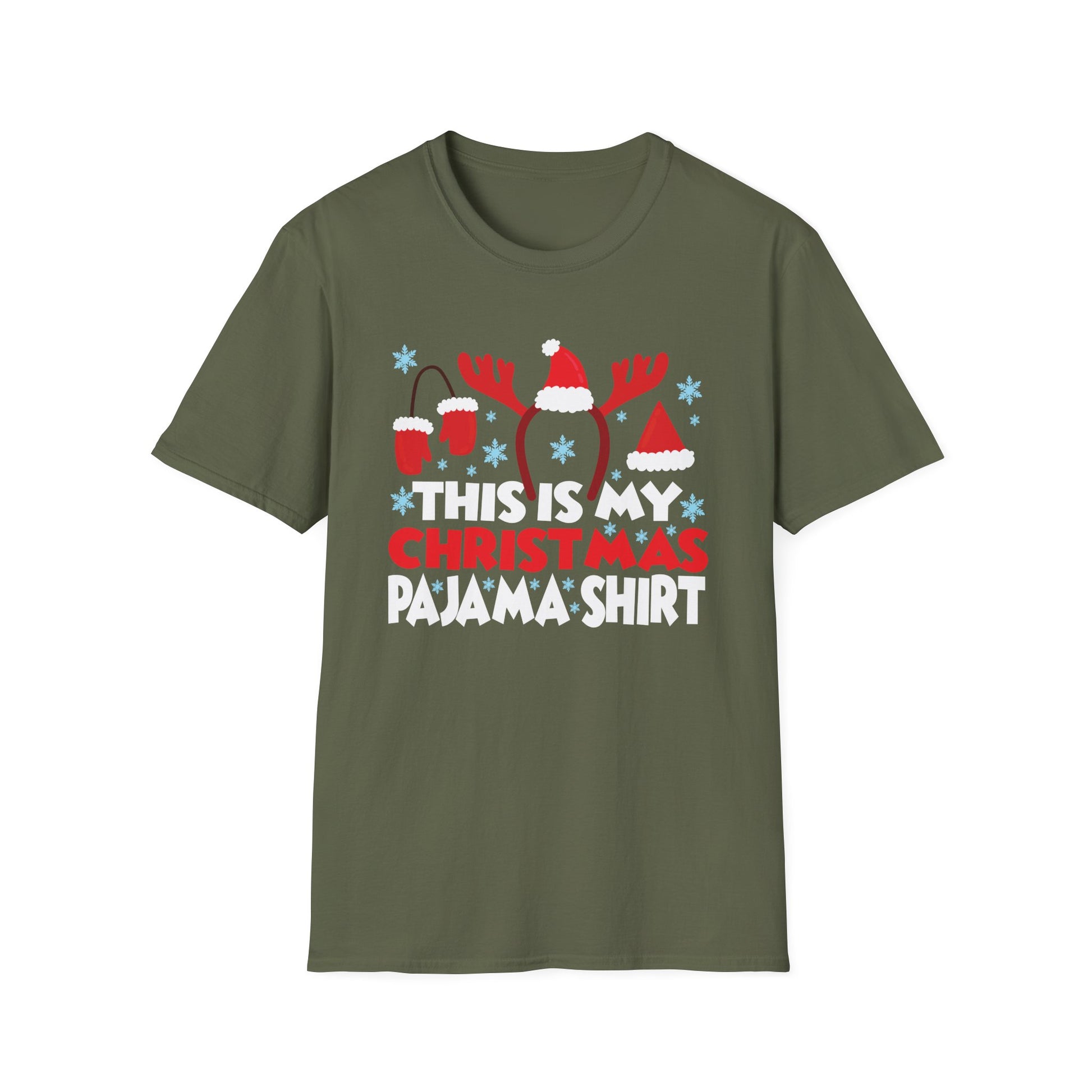 Christmas Pajama Shirt T-Shirt — "This Is My Christmas Pajama Shirt" Holiday Tee