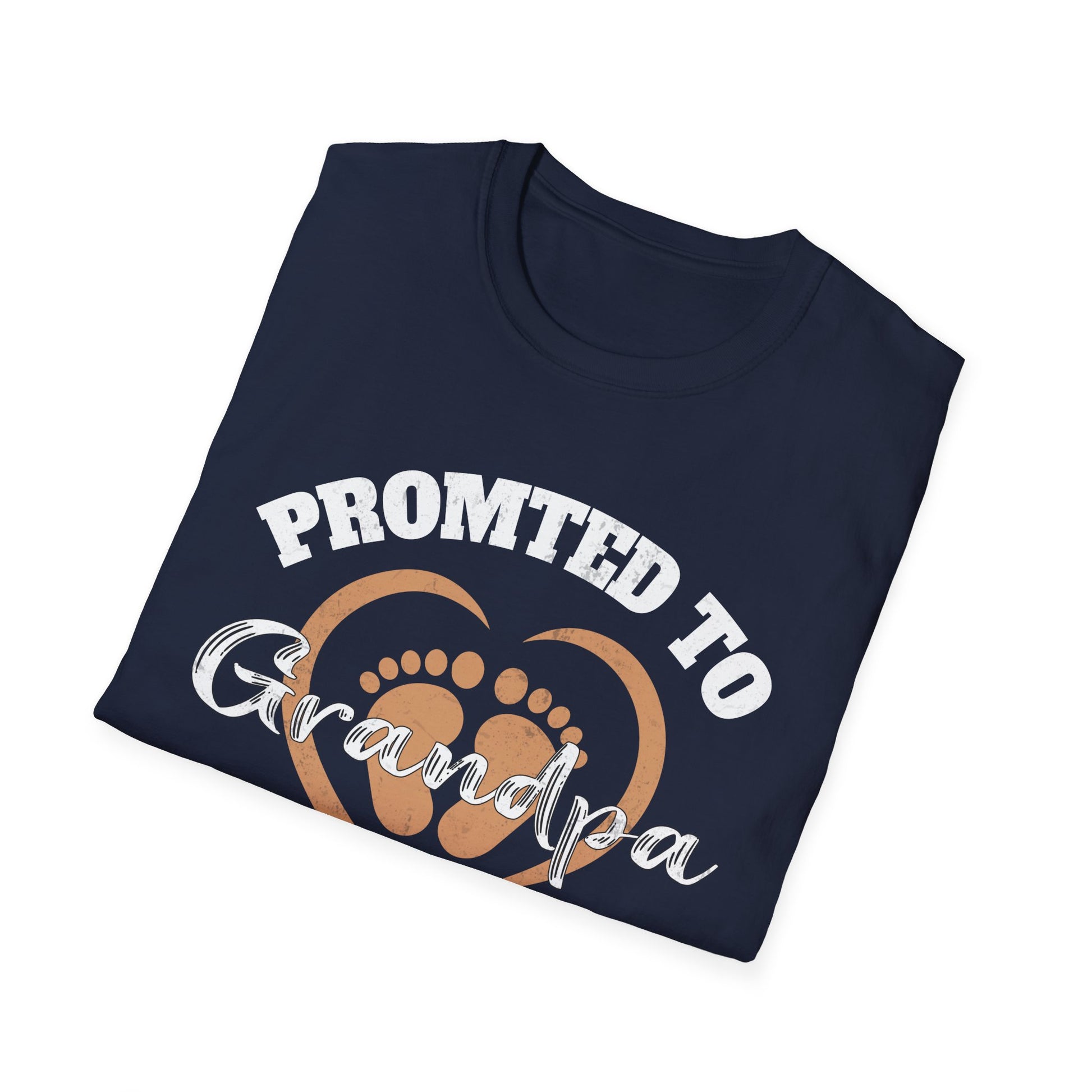 Promoted to Grandpa Est. 2025 T-Shirt — New Grandpa Announcement Tee
