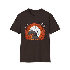 Funny Halloween Dog English Dachshund Halloween Tee