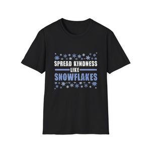 Xmas Themed Spread Kindness Like Snowflakes Merry Christmas T-Shirt